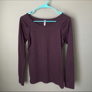Fabletics LS Plum Top