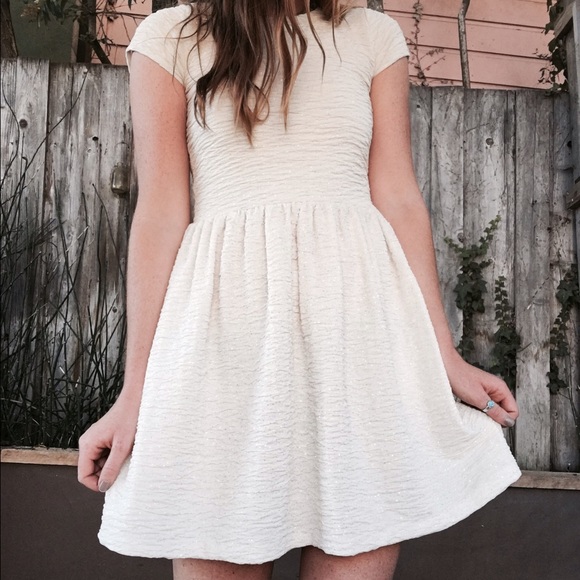 Urban Outfitters White Sparkle Dress - Picture 1 of 3