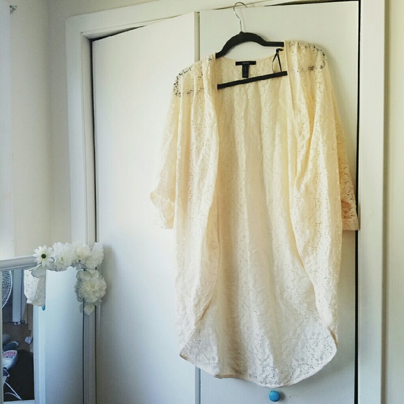 Cream Lace Kimono