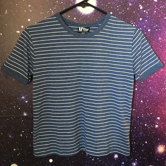 Cropped Striped Ringer Tee