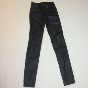 Faux leather leggings