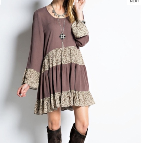 Crepe Mini Dress/Tunic - Picture 2 of 3