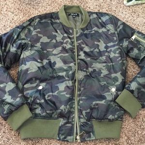 Camo bomber jacket