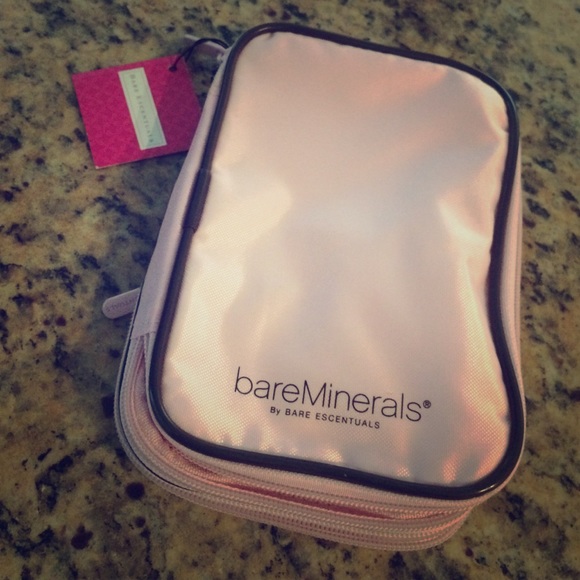 Bare minerals escentuals light pink makeup bag