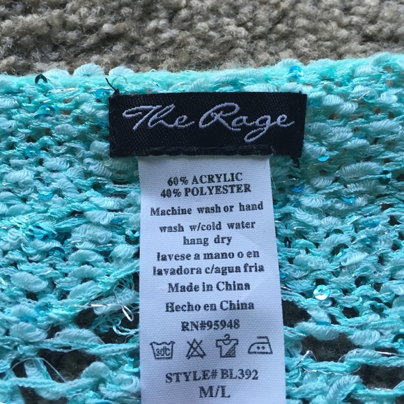 Turquoise sweater - The Rage - Picture 3 of 3