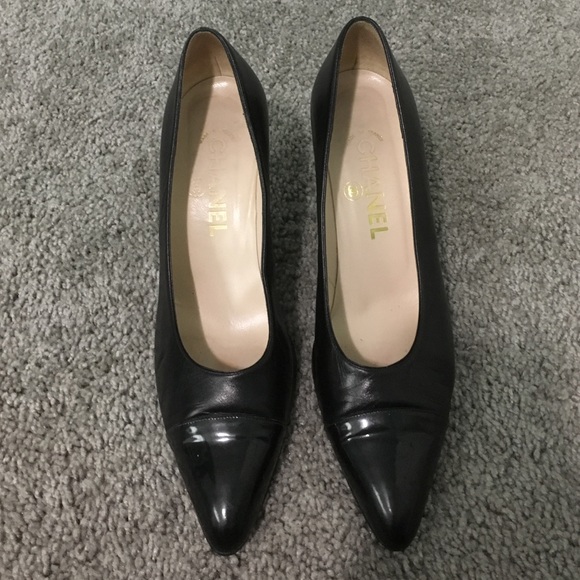 Beautiful Black Chanel Heels Size 8.5/38.5.