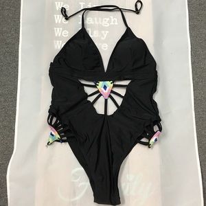 One piece, sexy boho Chic swimsuit