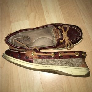 Sperry Topsider Angelfish Anchor Brown Boat Shoes