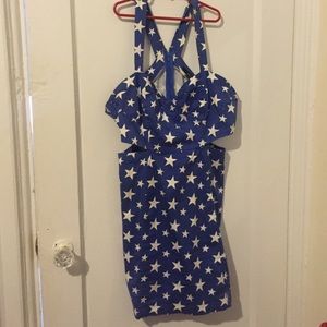 Nasty Gal Ark & Co Cut-Out Star Dress