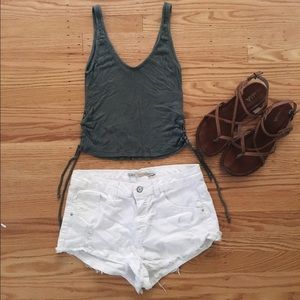 White High Waisted Shorts ✨