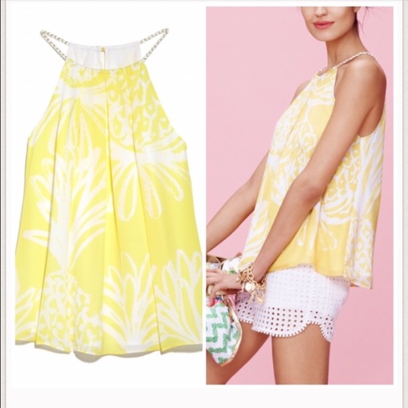 Lilly for Target Pineapple Punch halter top