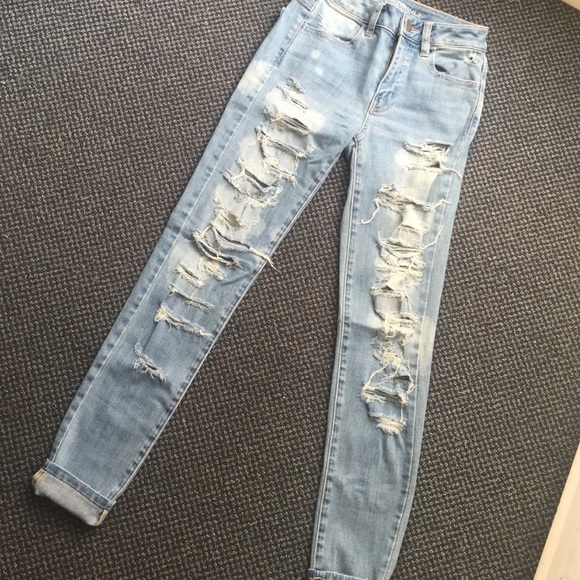 American Eagle Outfitters Denim - Hi-rise ripped jeggings