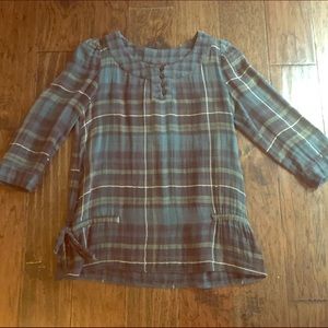 Super soft tartan blouse.