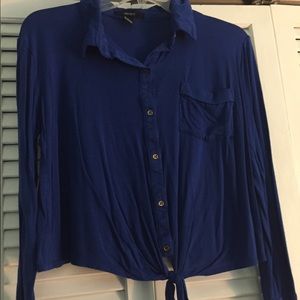 Blue long sleeve shirt