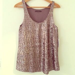 Velvet by Graham & Spencer Bijou Sequined Tank