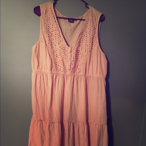 Lightweight sundress peach/tan