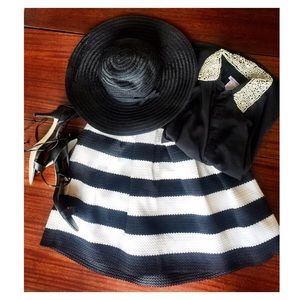 Ann Taylor Women's  Ribbon Stripe Full Skirt