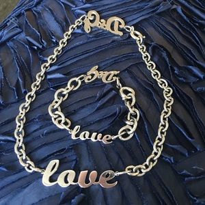 Authentic D&G necklace and bracelet set