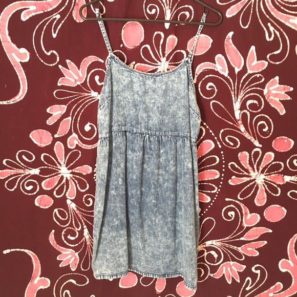 Denim Acid Wash Mini Dress