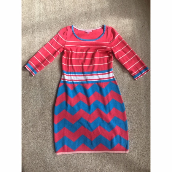 Lilly Pulitzer Dresses & Skirts - Lilly Pulitzer Chevron and Striped Dress