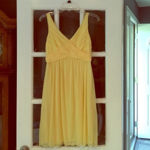 Yellow bridesmaid dress