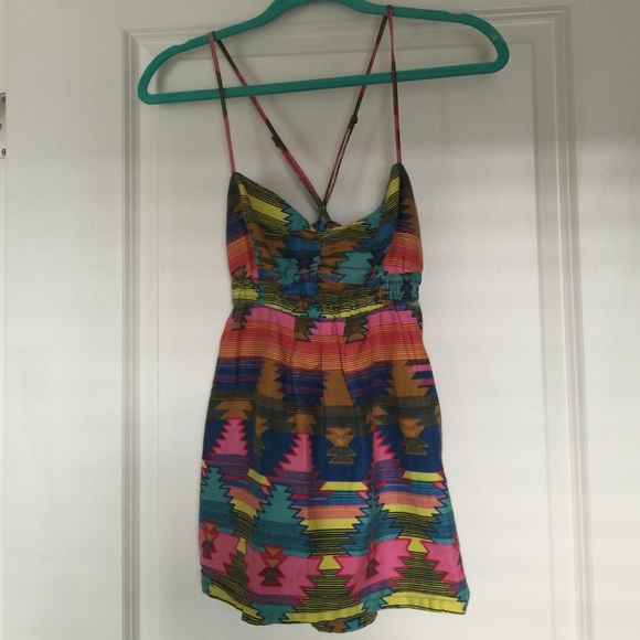 Aztec print Billabong tank, size M.