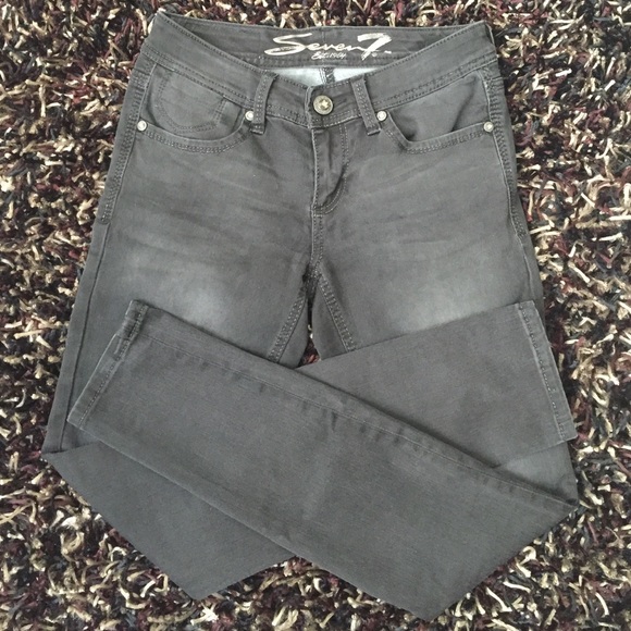 Seven7 Shimmery Stitch Skinny Jeans