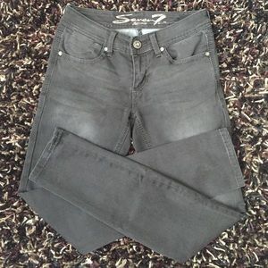 Seven7 Shimmery Stitch Skinny Jeans