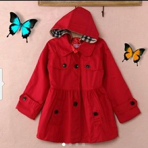Size 7-8 red coat with hood