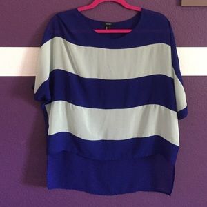 Light and royal blue blouse