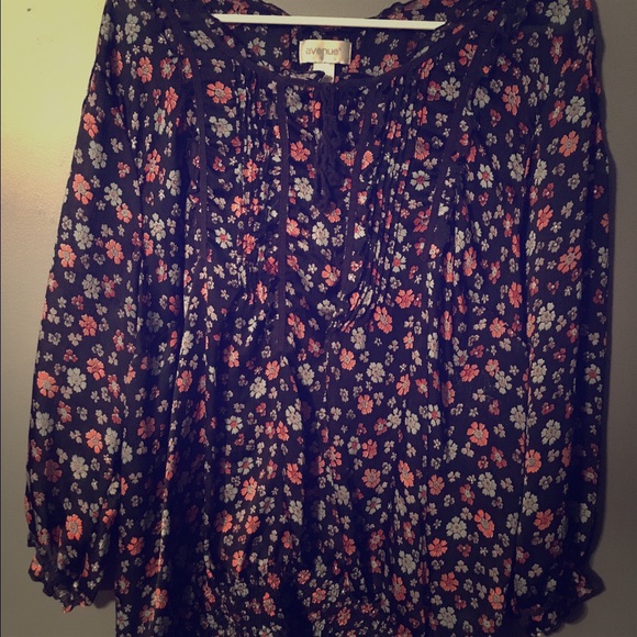 Avenue pheasant silk top