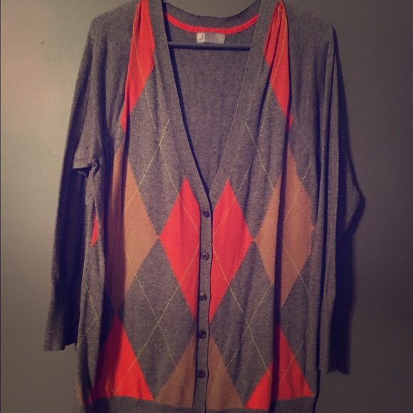 Jcpenny cashmere argyle cardigan