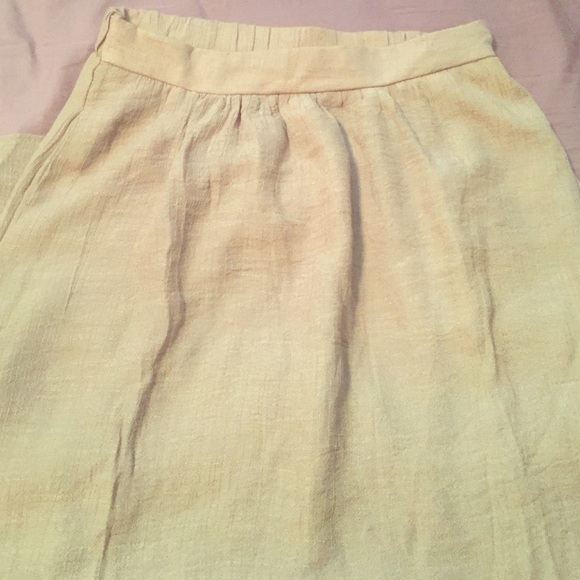 Brown maxi skirt with pockets