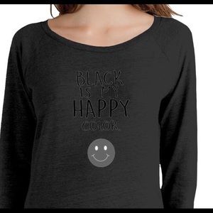 Black is my happy color sweatshirt