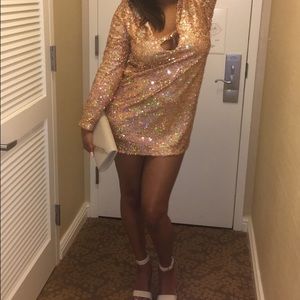 Custom Sequin Longsleeve Dress