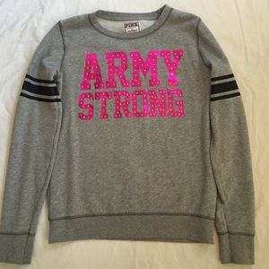 Gray V.S. PINK Army Sweater