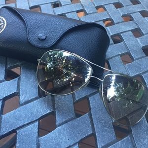 Silver Ray Ban Aviators