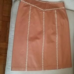Gap leather skirt.