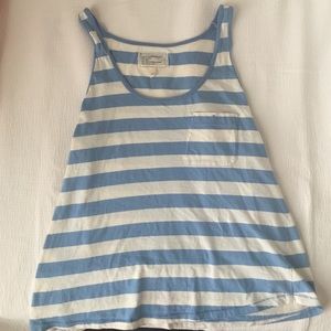 Stripe simple and cute Tank top/ muscle tee