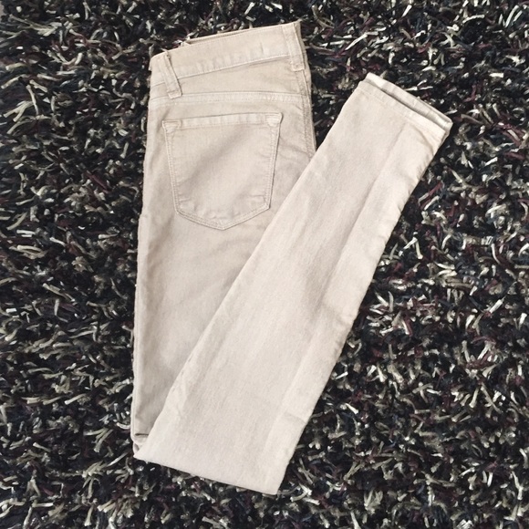 J Brand light weight super skinny tan jeans
