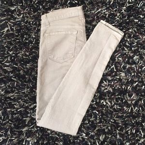 J Brand light weight super skinny tan jeans