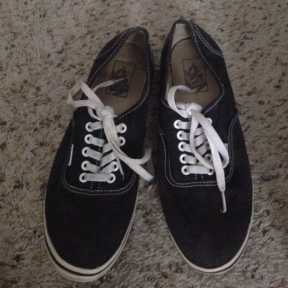 Black vans in great condition!
