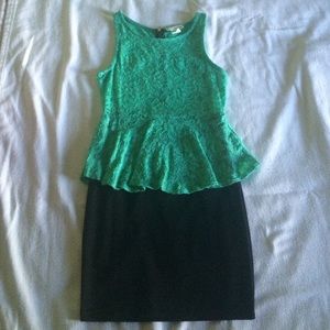 Formal peplum dress