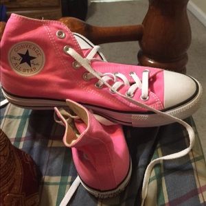 Pink Hightop Converse