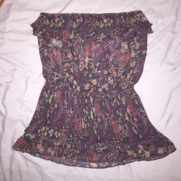 Vintage Style Strapless Top