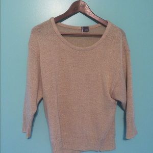 Tan cropped sweater
