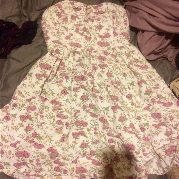 Strapless summer dress