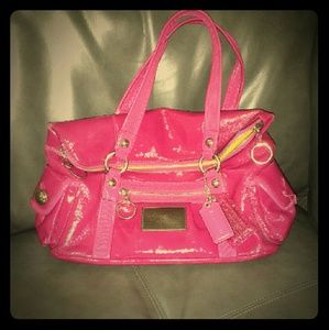 Hot pink Coach purse