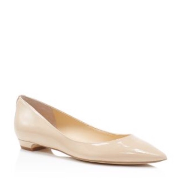 Ivana Trump Tizzy Patent Leather Pointed Toe Flats
