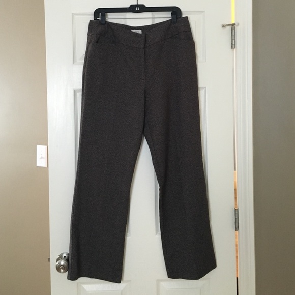 Size 12 brown work slacks from the Loft